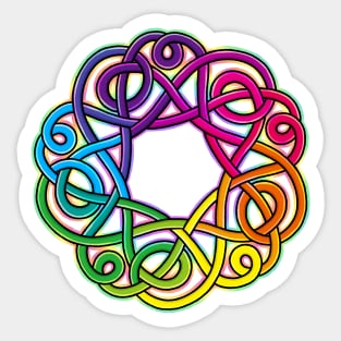 Rainbow Tangle Sticker